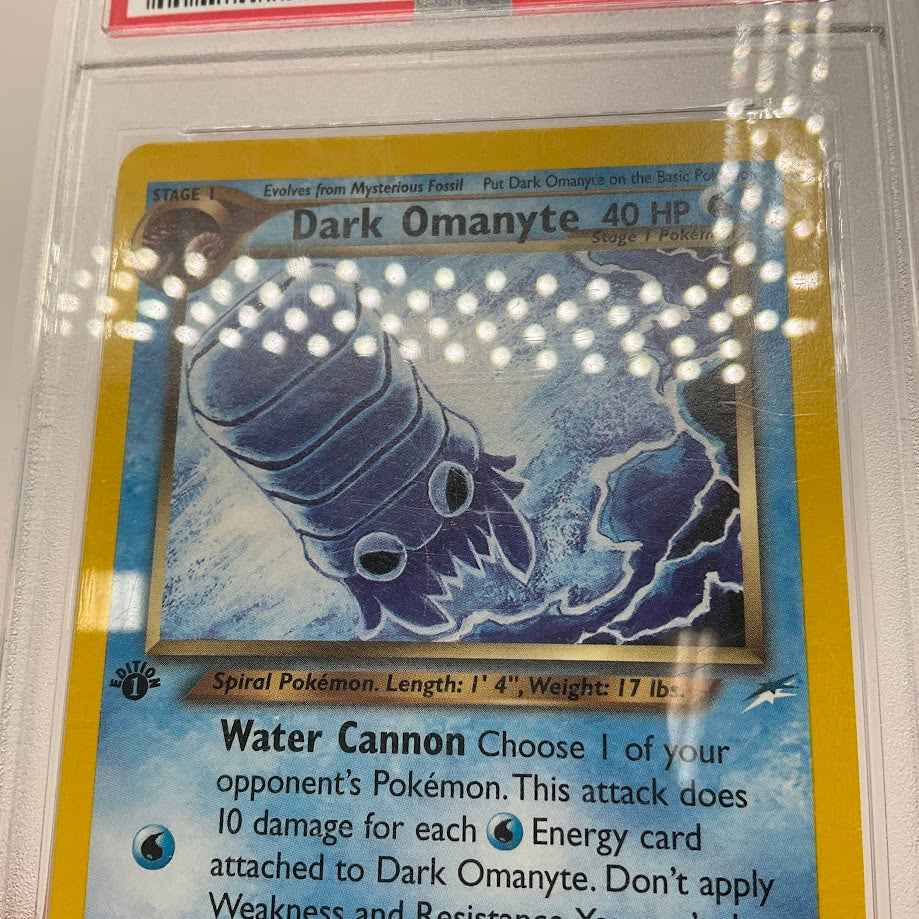 Dark Omanyte Pokemon Neo Destiny 1st Edition #37 PSA 10、Collector Store LLC Gaming、kayou