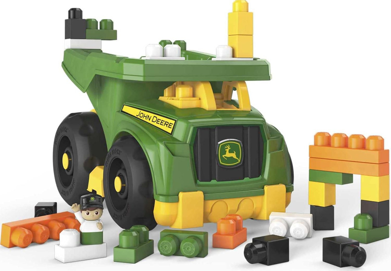 Mega Bloks John Deere Large Dump Truck Set 25 Pieces、ToyWiz、kayou