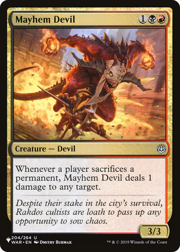 Mayhem Devil (LIST-204/264) - The List、Wizards of the Coast、kayou