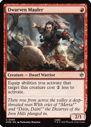 Dwarven Mauler (HOB-095) - The Hobbit Foil、Wizards of the Coast、kayou