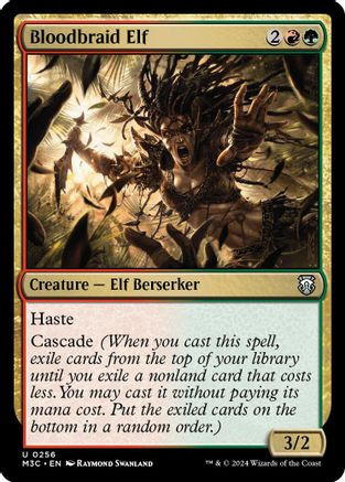 Bloodbraid Elf (Ripple Foil) (M3C-256) - Modern Horizons 3 Commander Foil、Wizards of the Coast、kayou