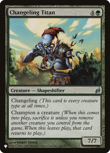 Changeling Titan (LIST-200/301) - The List、Wizards of the Coast、kayou