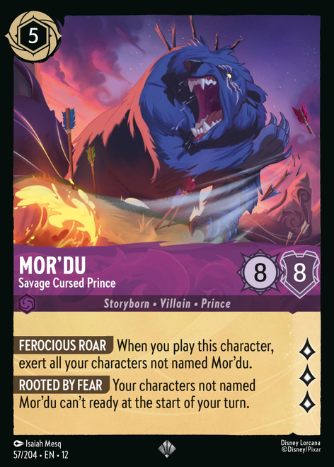 Mor'du - Savage Cursed Prince (Foil) | Wilds Unknown、Disney Lorcana、kayou