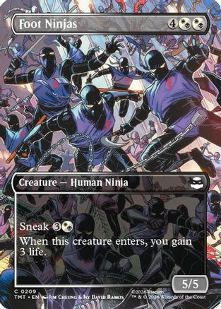 Foot Ninjas (Borderless) (TMT-209) - Teenage Mutant Ninja Turtles、Wizards of the Coast、kayou