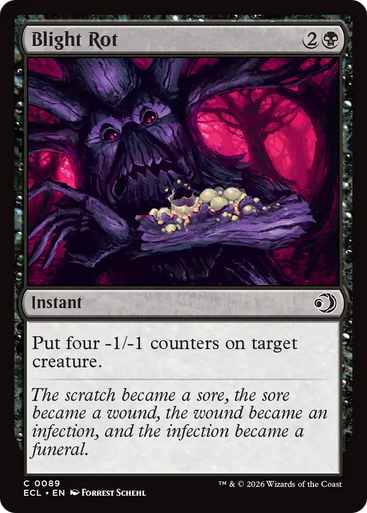 Blight Rot (Foil) | Lorwyn Eclipsed、Magic: The Gathering、kayou