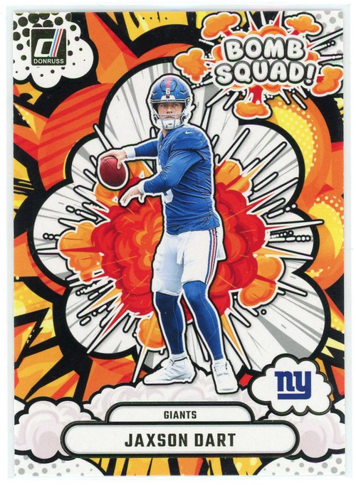NFL 2025 Panini Donruss Football Bomb Squad Jaxson Dart BS-JDT Rookie、ToyWiz、kayou
