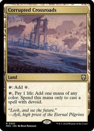 Corrupted Crossroads (Ripple Foil) (M3C-332) - Modern Horizons 3 Commander Foil、Wizards of the Coast、kayou