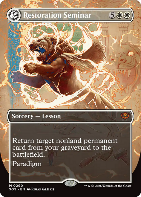 Restoration Seminar (Borderless Field Notes) | Secrets of Strixhaven、Magic: The Gathering、kayou