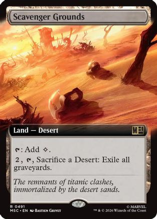Scavenger Grounds (Extended Art) (MSC-491) - Commander: Marvel Super Heroes、Wizards of the Coast、kayou