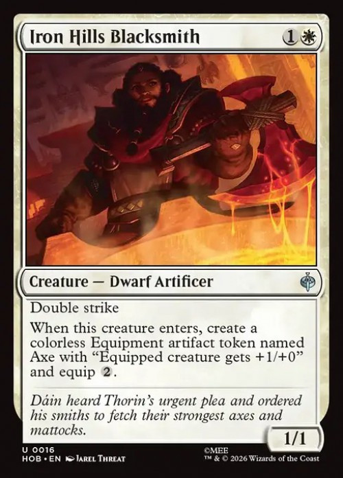 MtG The Hobbit Uncommon Iron Hills Blacksmith #16、ToyWiz、kayou
