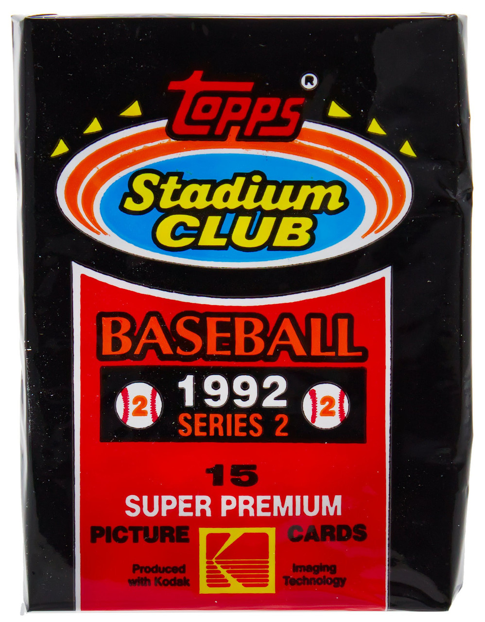 MLB Topps 1992 Stadium Club Baseball Series 2 Trading Card HOBBY Pack 15 Cards、ToyWiz、kayou