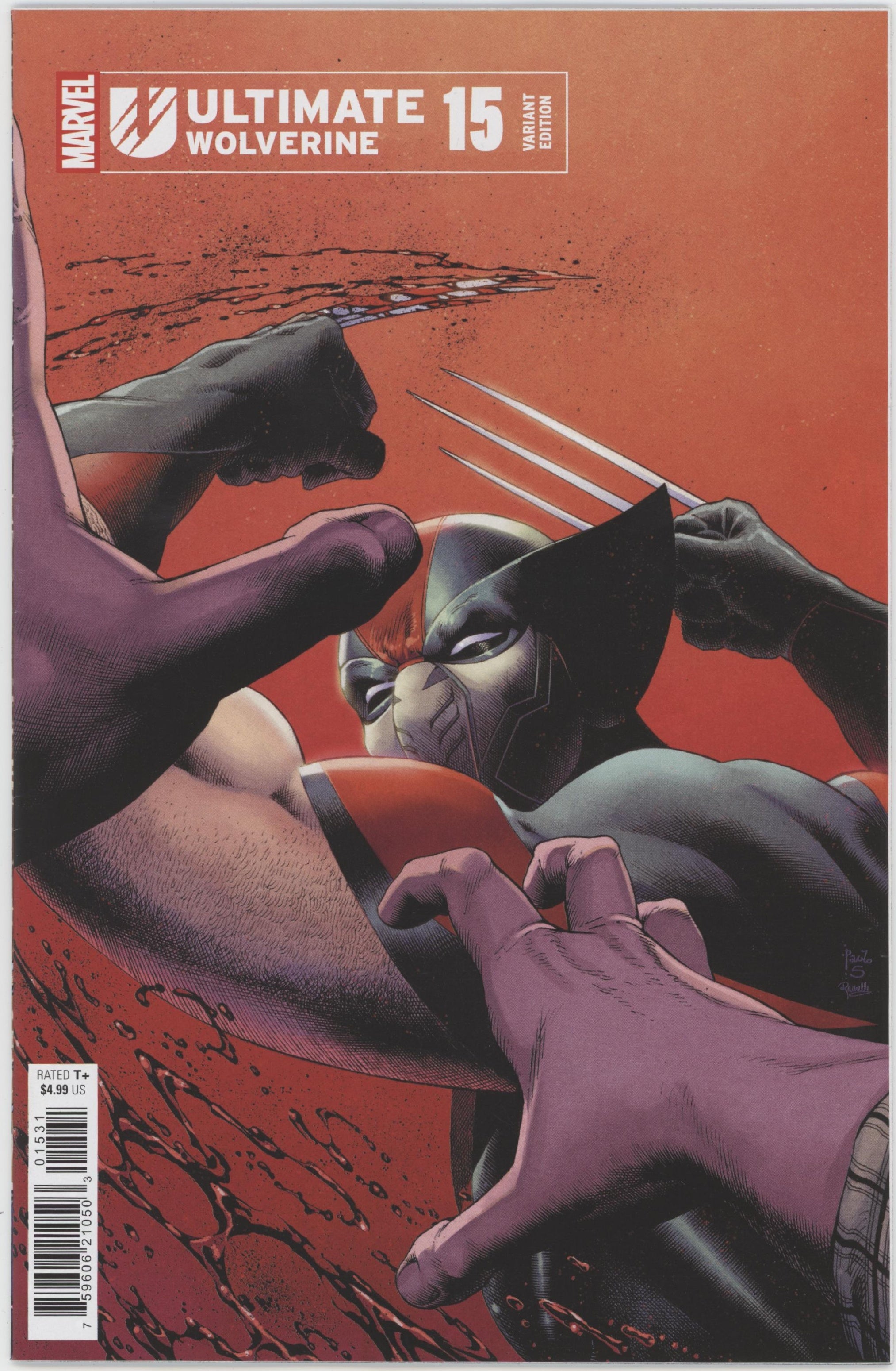 Ultimate Wolverine #15C Paulo Siqueira Variant、Marvel Comics、kayou