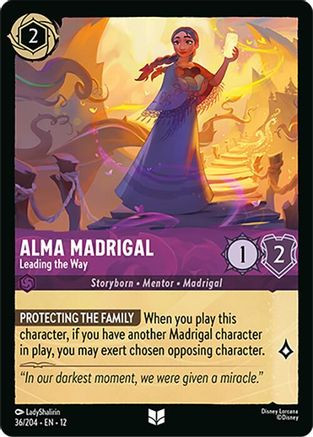 Alma Madrigal - Leading the Way (36/204) - Wilds Unknown Cold Foil、Ravensburger、kayou