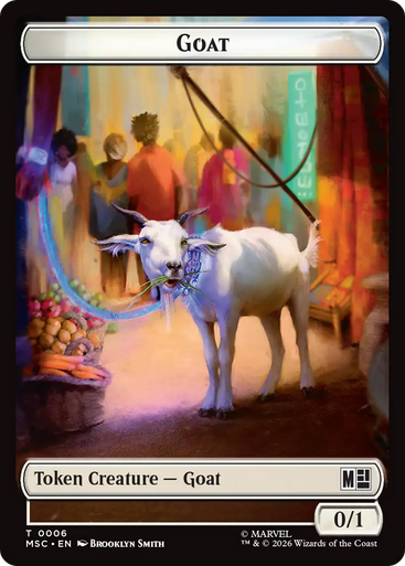Marvel Super Heroes Commander - Goat (#6) Token | Marvel Super Heroes Commander、Magic: The Gathering、kayou