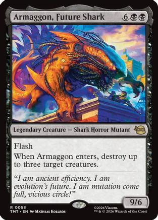 Armaggon, Future Shark (TMT-058) - Teenage Mutant Ninja Turtles Foil、Wizards of the Coast、kayou