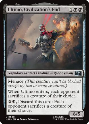 Ultimo, Civilization's End (MSC-540) - Commander: Marvel Super Heroes、Wizards of the Coast、kayou