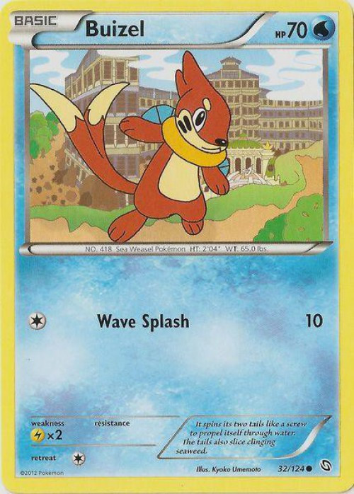 Pokemon Black & White Dragons Exalted Common Buizel #32 Reverse Holo Moderately Played、ToyWiz、kayou