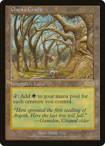 Gaea's Cradle (USG-321) - Urza's Saga、Wizards of the Coast、kayou