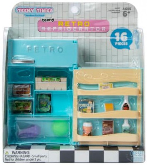 Teeny Tinies! Teeny Retro Refrigerator Playset Blue、ToyWiz、kayou