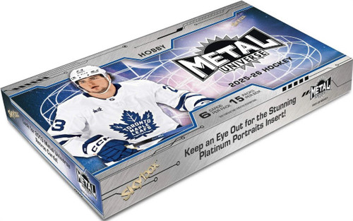 NHL Upper Deck 2025-26 Skybyox Metal Universe Hockey Trading Card HOBBY Box 15 Packs、ToyWiz、kayou