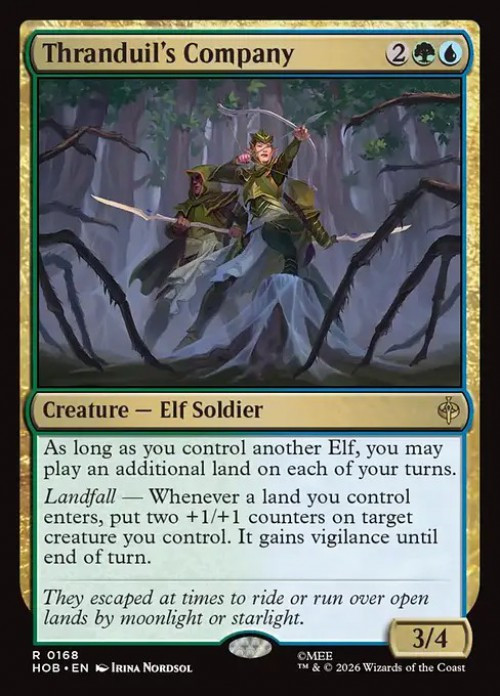 MtG The Hobbit Rare FOIL Thranduil's Company #168、ToyWiz、kayou