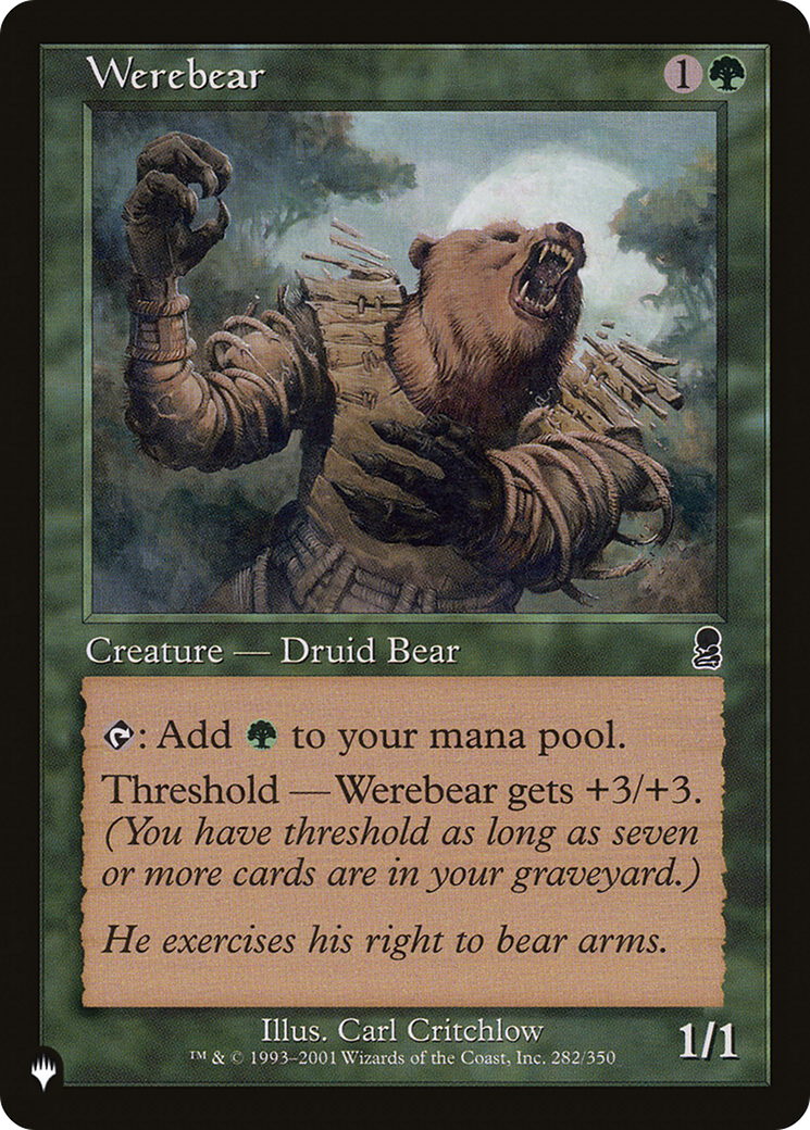 Werebear (LIST-282/350) - The List、Wizards of the Coast、kayou