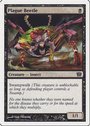 Plague Beetle (9ED-154) - 9th Edition Foil、Wizards of the Coast、kayou