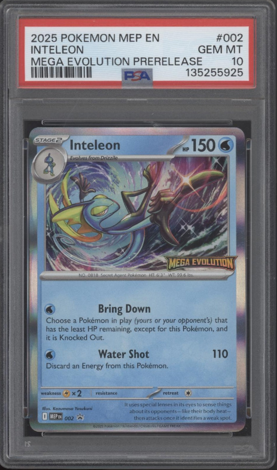 Inteleon Pokemon Mega Evolution Prerelease #002 PSA 10、Collector Store LLC Gaming、kayou