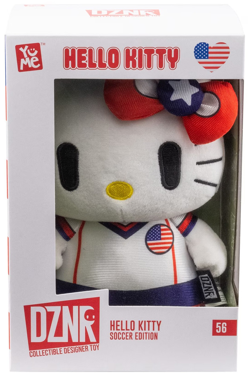 Hello Kitty & Friends Sanrio Soccer Edition Hello Kitty 6.5-Inch Plush、ToyWiz、kayou