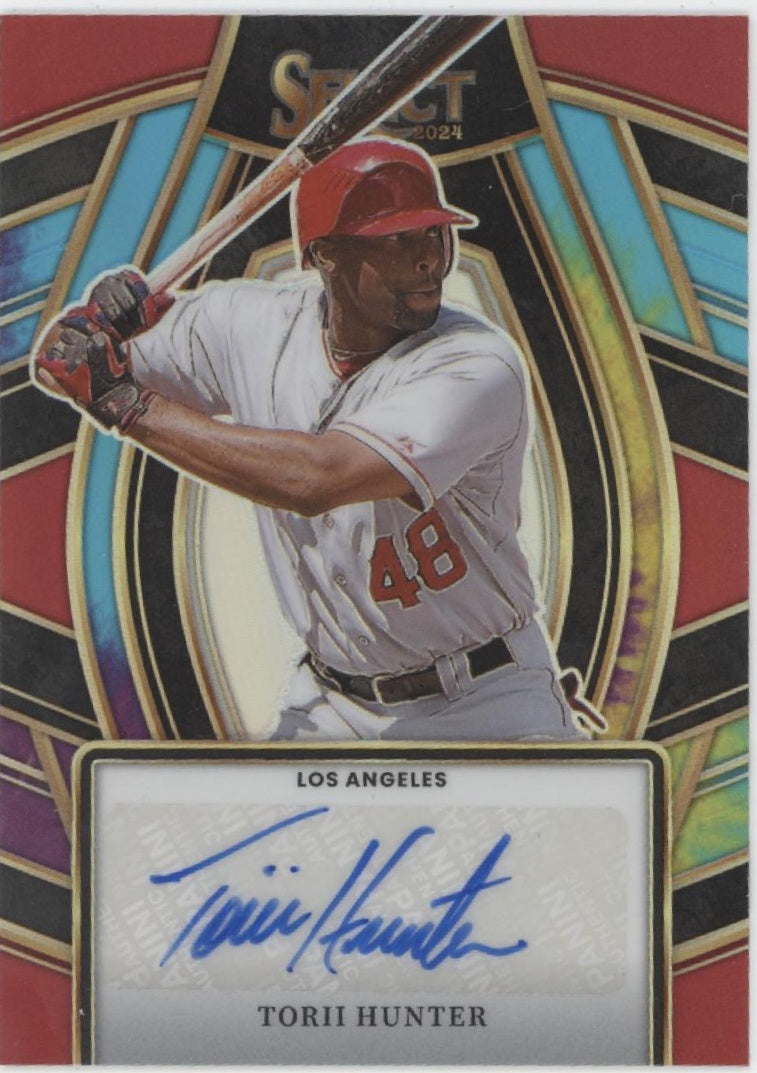 Torii Hunter 2024 Panini Select Tie Dye Prizm Auto 05/25 #SS-TH、Collector Store LLC、kayou