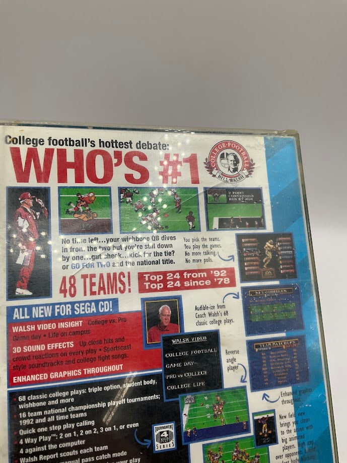 Bill Walsh College Football Sega CD Used、Collector Store LLC - VG、kayou