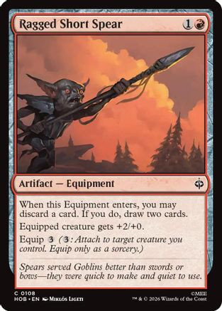 Ragged Short Spear (HOB-108) - The Hobbit Foil、Wizards of the Coast、kayou