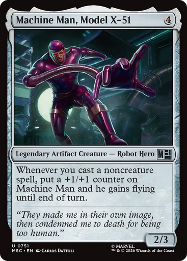 Machine Man, Model X-51 (Foil) | Marvel Super Heroes Commander、Magic: The Gathering、kayou