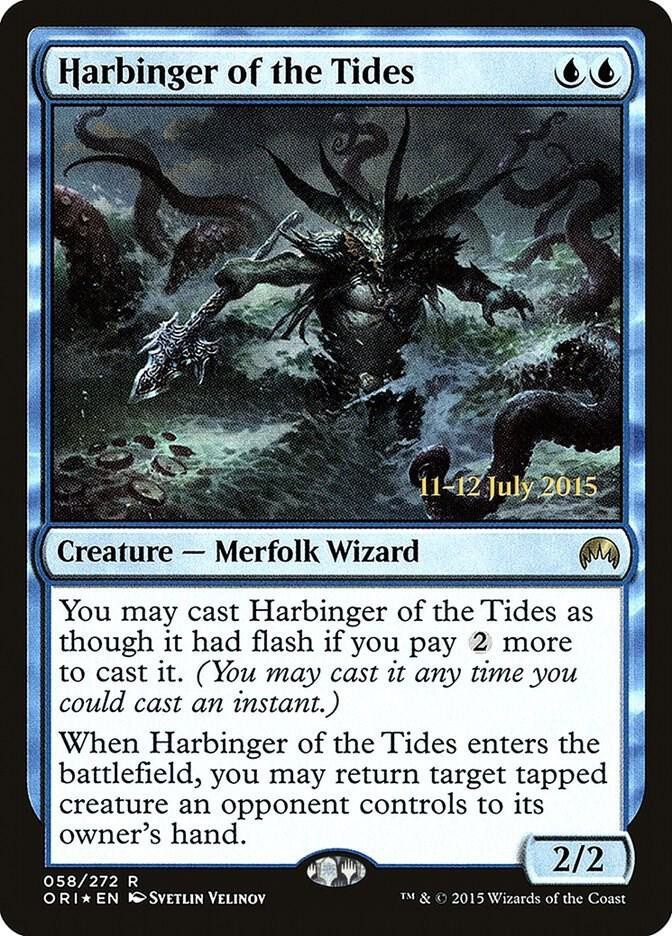 MtG Origins Rare Harbinger of the Tides #58 Prerelease FOIL、ToyWiz、kayou