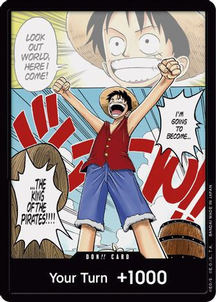 DON!! Card (Manga) (Alternate Art) Romance Dawn Foil (LP)、Bandai、kayou