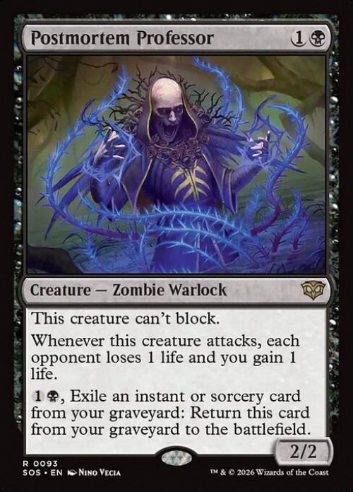 MtG Secrets of Strixhaven Rare Postmortem Professor #93、ToyWiz、kayou