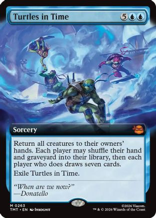 Turtles in Time (Extended Art) (TMT-263) - Teenage Mutant Ninja Turtles Foil、Wizards of the Coast、kayou