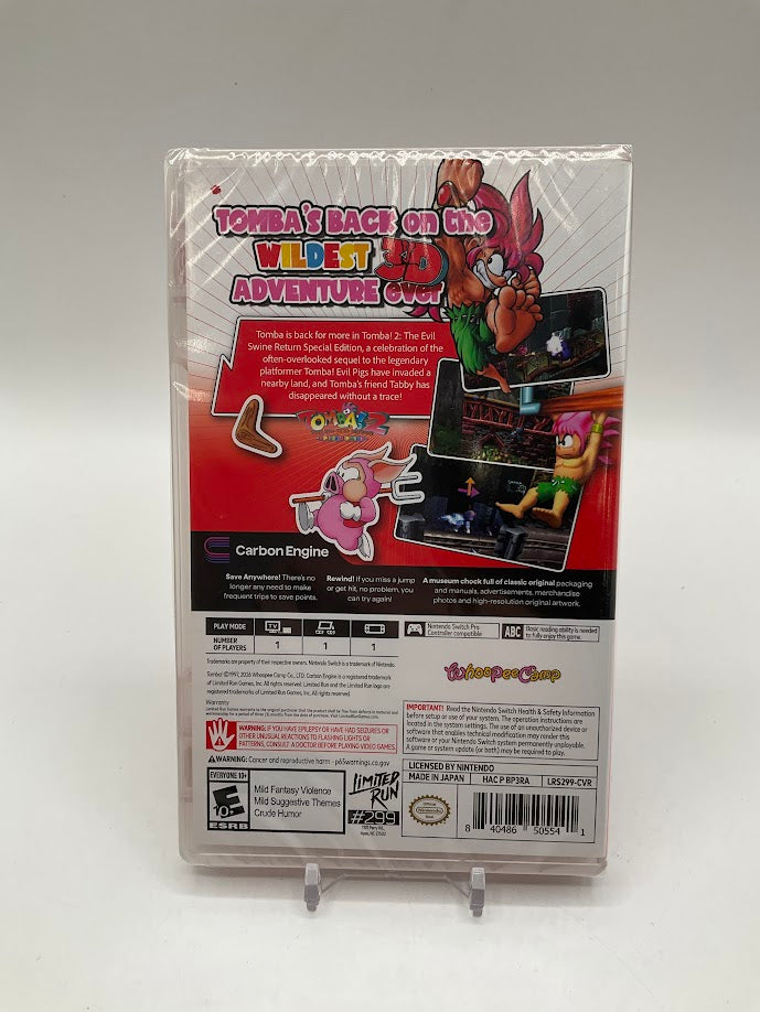 Tomba 2: The Evil Swine Return: Special Edition Nintendo Switch Sealed、Collector Store LLC - VG、kayou