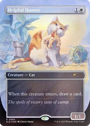 Helpful Hunter (0895) (Rainbow Foil) (SLD-895) - Secret Lair Drop Series Foil、Wizards of the Coast、kayou