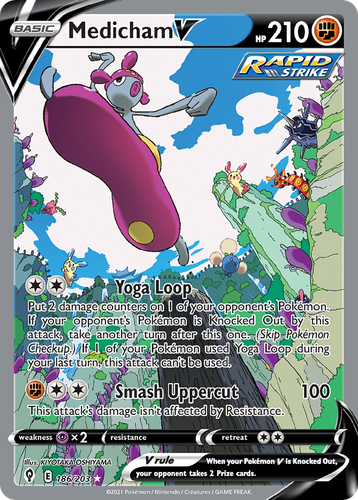 Medicham V 186/203 - Evolving Skies Holofoil (HP)、The Pokémon Company、kayou