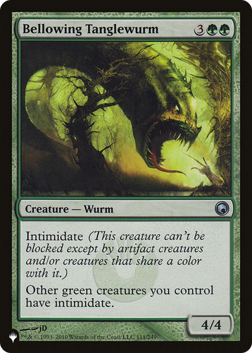 Bellowing Tanglewurm (LIST-111/249) - The List、Wizards of the Coast、kayou