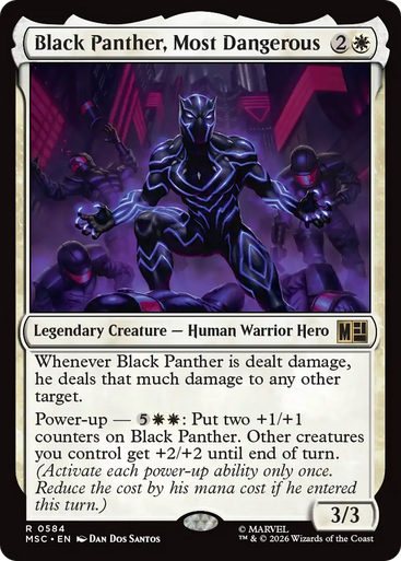 Black Panther, Most Dangerous (Foil) | Marvel Super Heroes Commander、Magic: The Gathering、kayou
