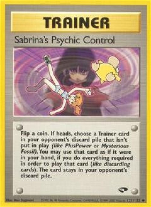 Pokemon Gym Challenge Uncommon Sabrina's Psychic Control #121 1st Edition、ToyWiz、kayou