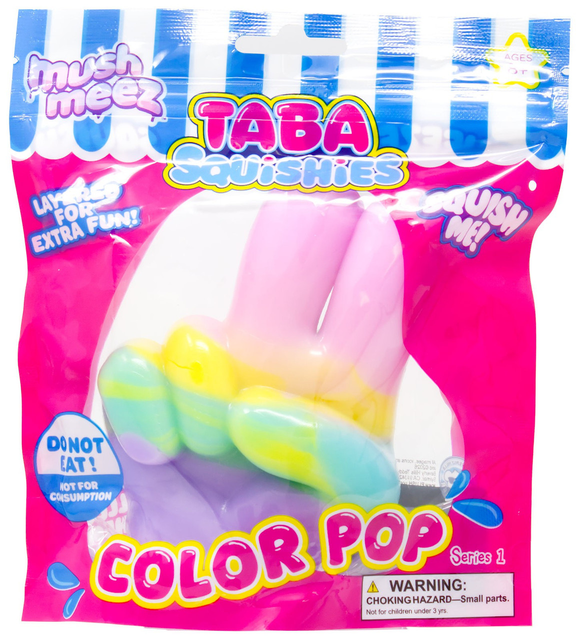 MushMeez Taba Squishies Color Pop Peace Hand Squeeze Toy、ToyWiz、kayou