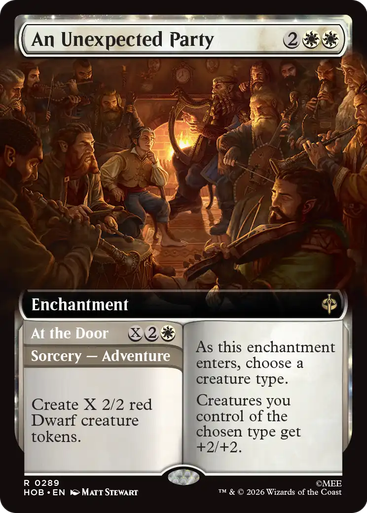 An Unexpected Party // At the Door (Extended Art Foil) | The Hobbit、Magic: The Gathering、kayou