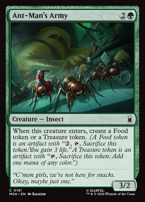 MtG Marvel Super Heroes Common Ant-Man's Army #161、ToyWiz、kayou