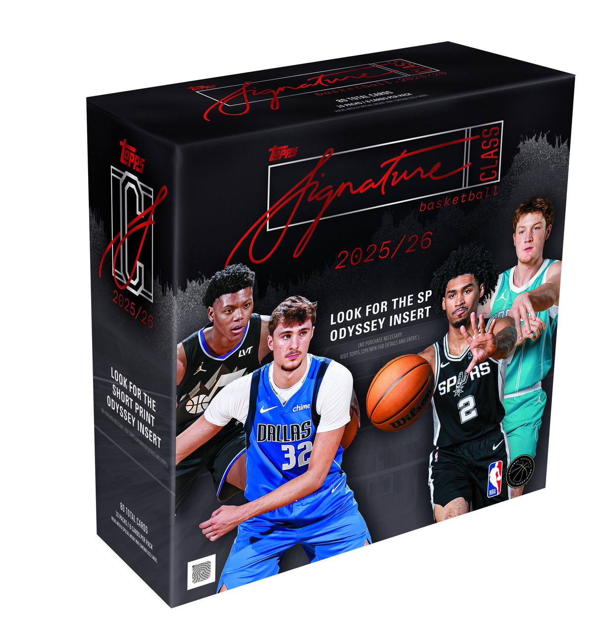 NBA Topps 2025-26 Signature Class Basketball Trading Card MEGA Box 10 Packs、ToyWiz、kayou