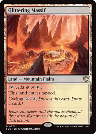 Glittering Massif (SOC-376) - Commander: Secrets of Strixhaven、Wizards of the Coast、kayou