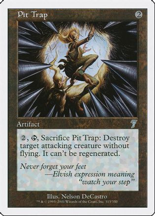 Pit Trap (7ED-313) - 7th Edition、Wizards of the Coast、kayou