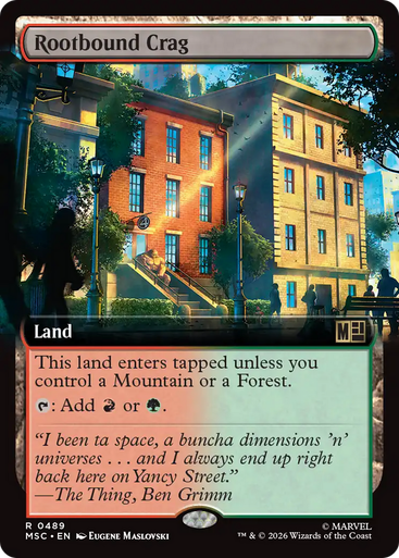 Rootbound Crag (Extended Art) | Marvel Super Heroes Commander、Magic: The Gathering、kayou